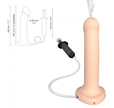 Realistyczne dildo penis z wytryskiem sex 19cm